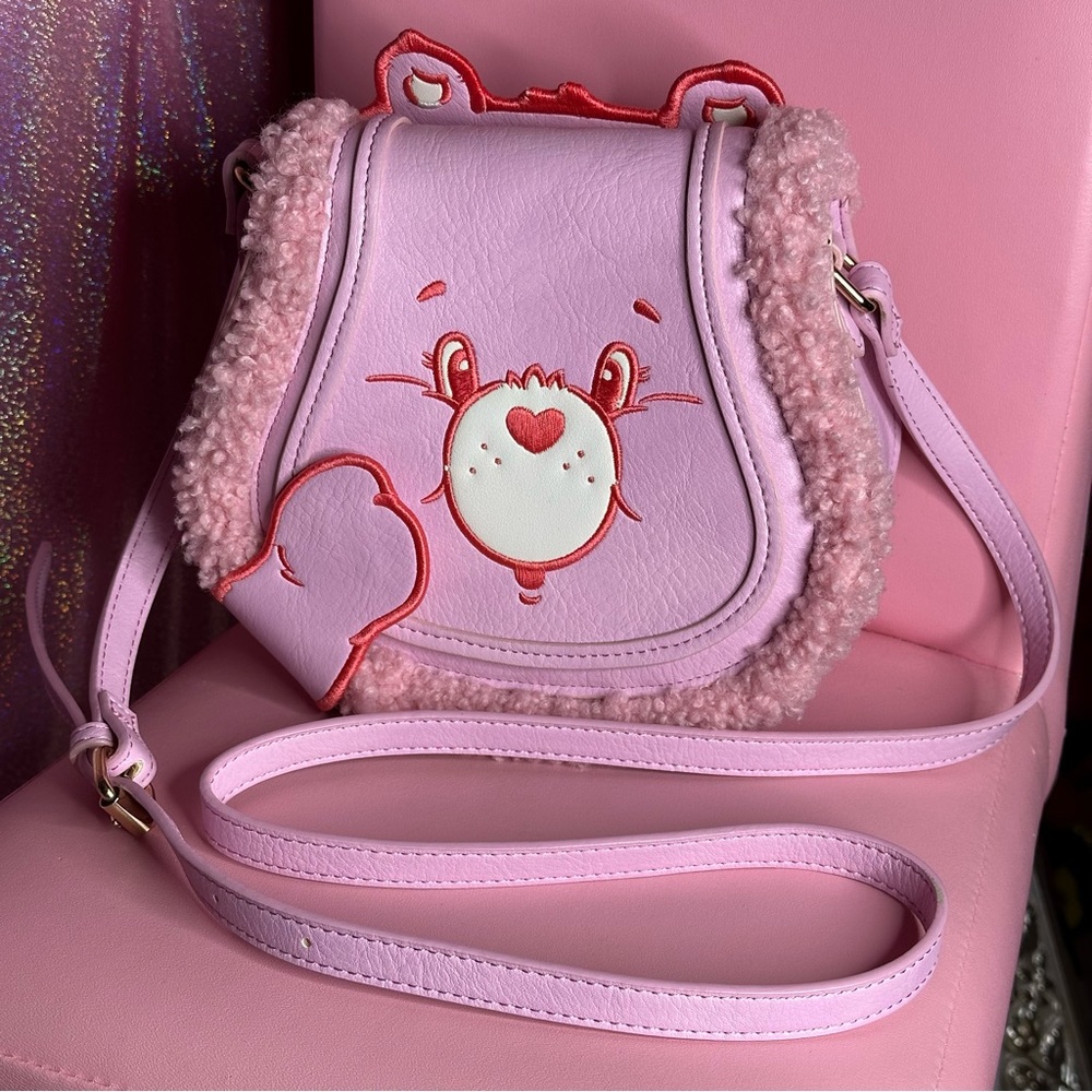 Danielle Nicole Care Bears Love-A-Lot Pink Bear
Crossbody Handbag Purse